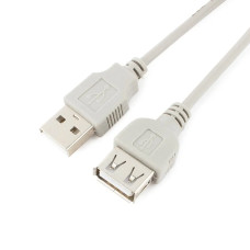 Кабель удлинитель USB 2.0 Pro Cablexpert AM/AF, 3 м, серый
